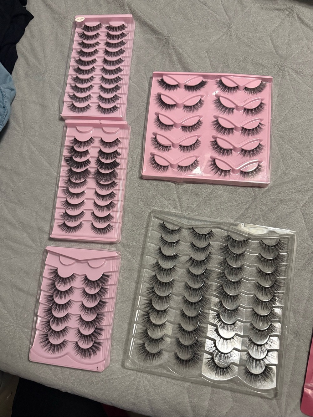 Multipack Black False Eyelashes - Volume Lash Tray Set
